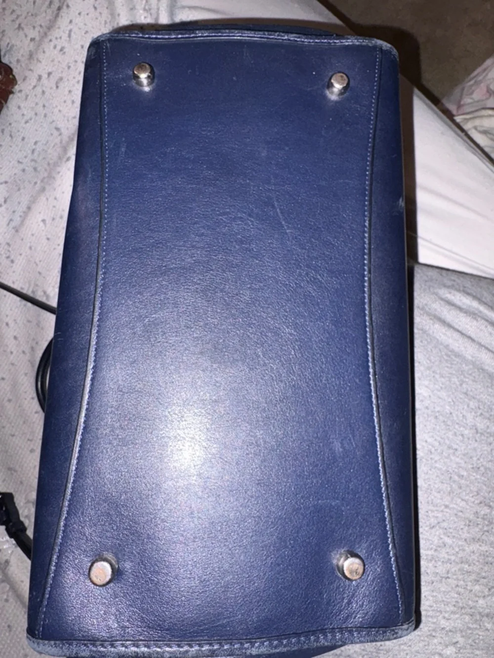 Coach crosby carryall‎ in navy leather